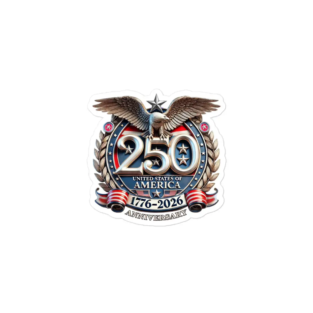 USA 250 Bubble-Free Stickers - Image 2