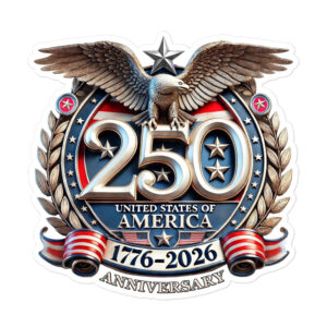 USA 250 Bubble-Free Stickers