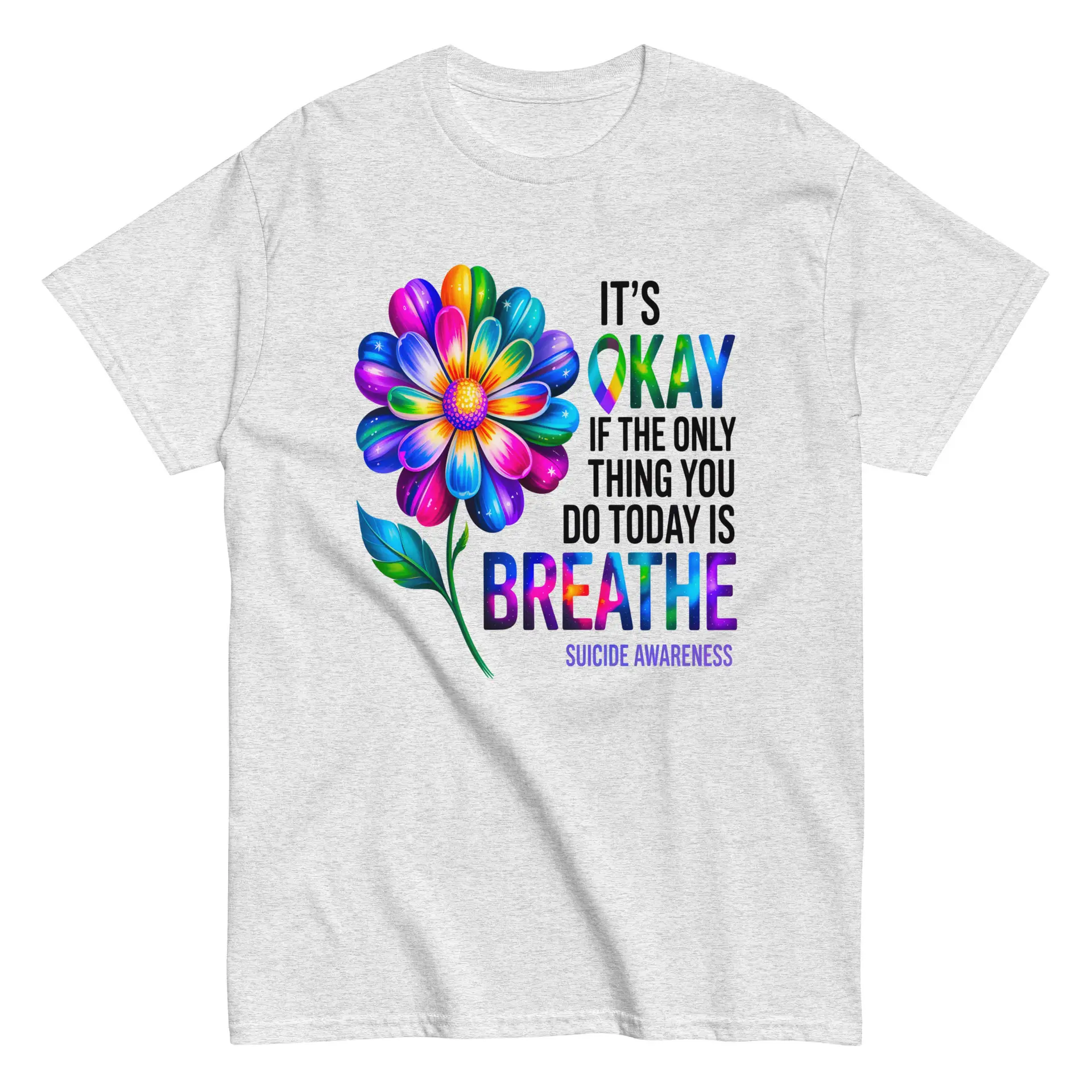 It's OK Breathe Unisex T-Shirt - Image 17