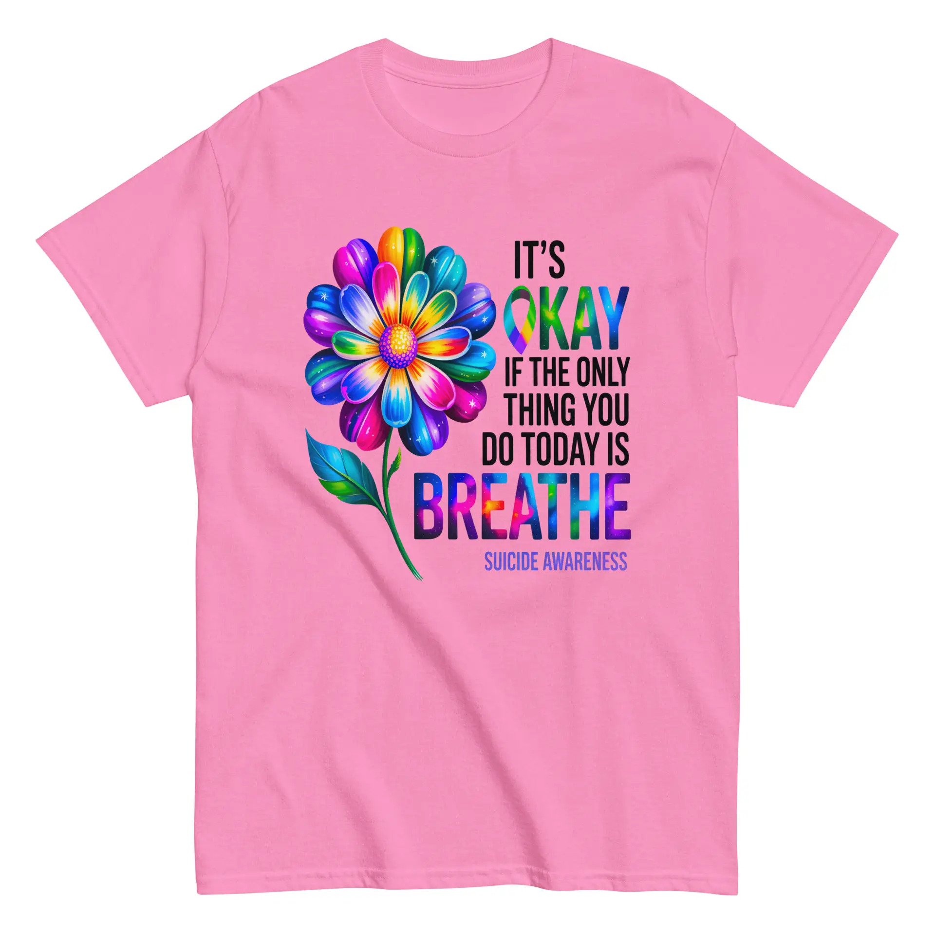 It's OK Breathe Unisex T-Shirt - Image 26