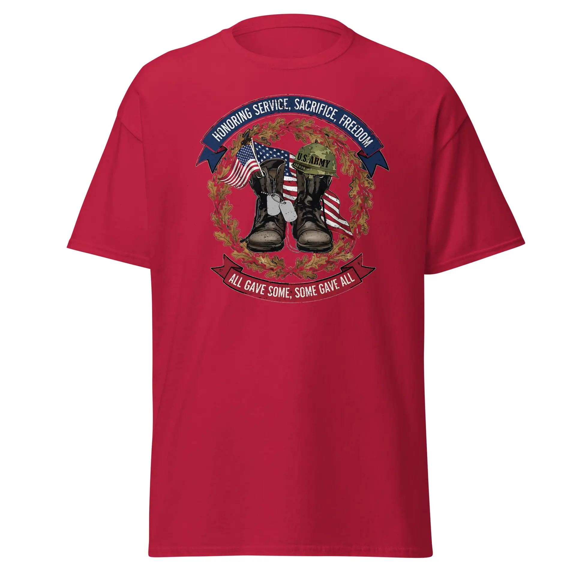 Service Sacrifice Freedom Unisex T-Shirt - Image 3