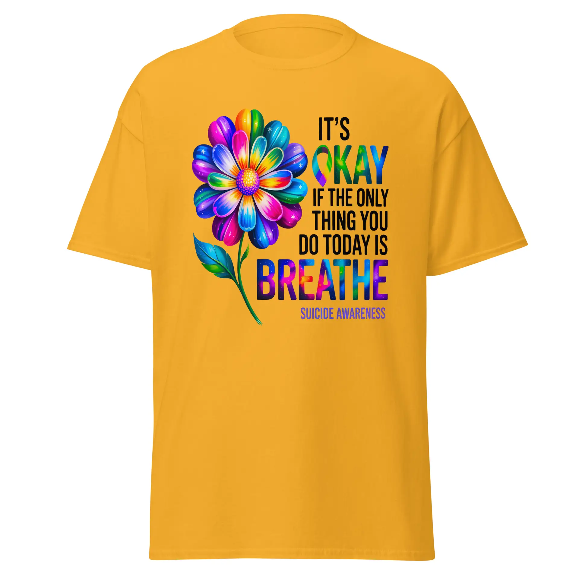 It's OK Breathe Unisex T-Shirt - Image 6