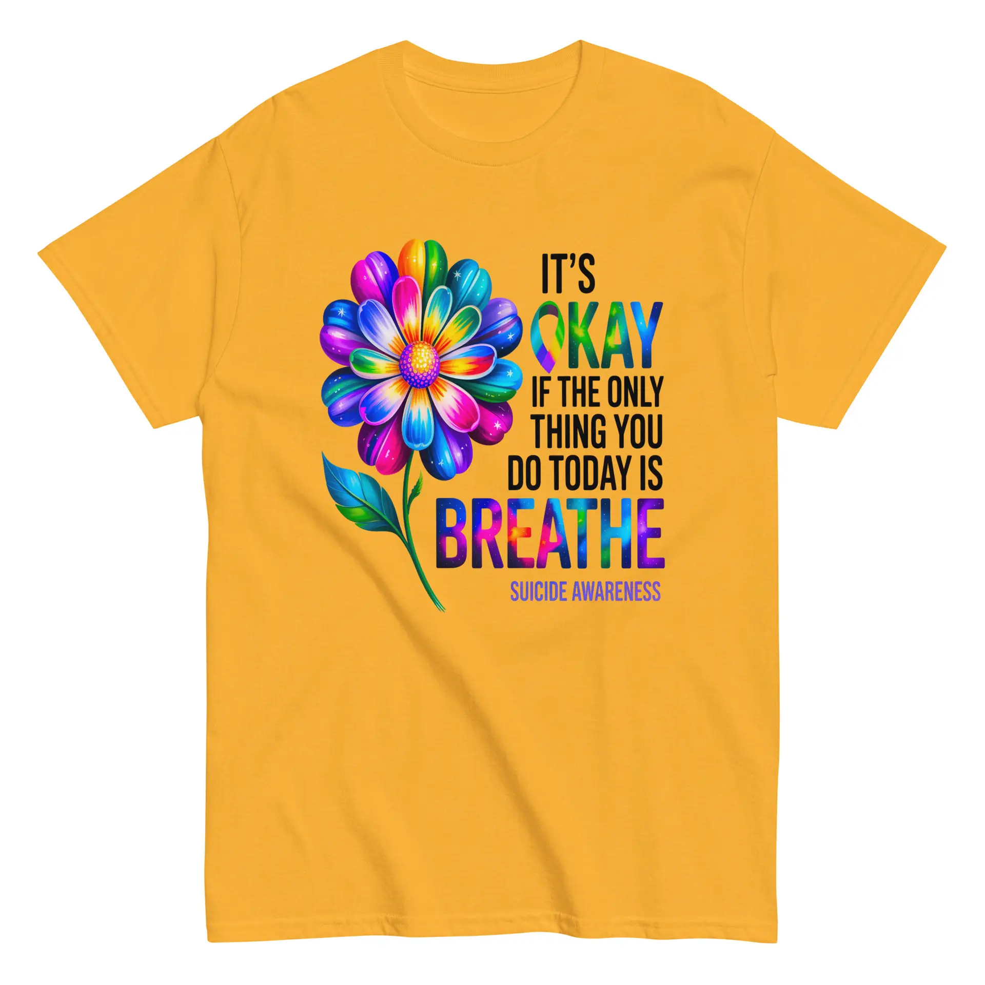 It's OK Breathe Unisex T-Shirt - Image 24