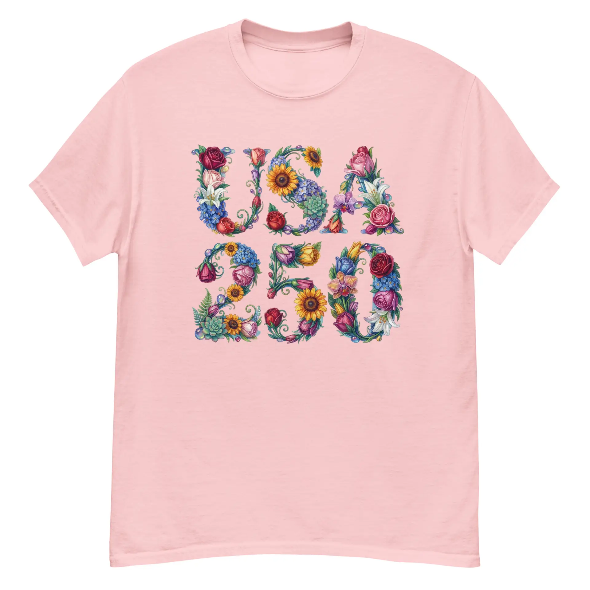 USA 250 Flowers T-Shirt - Image 18