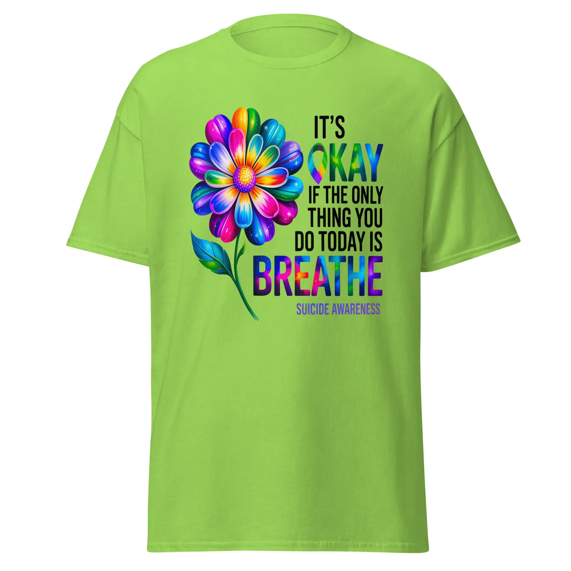 It's OK Breathe Unisex T-Shirt - Image 9