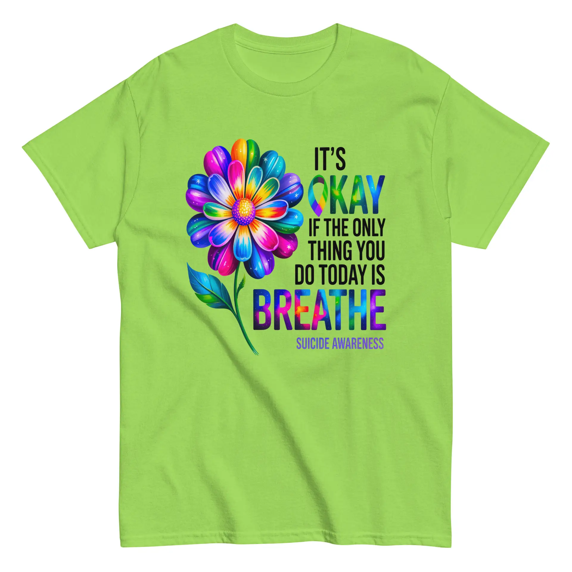 It's OK Breathe Unisex T-Shirt - Image 21