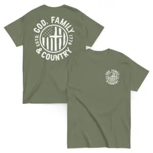 God Family Country Unisex T-Shirt (Double-Sided)