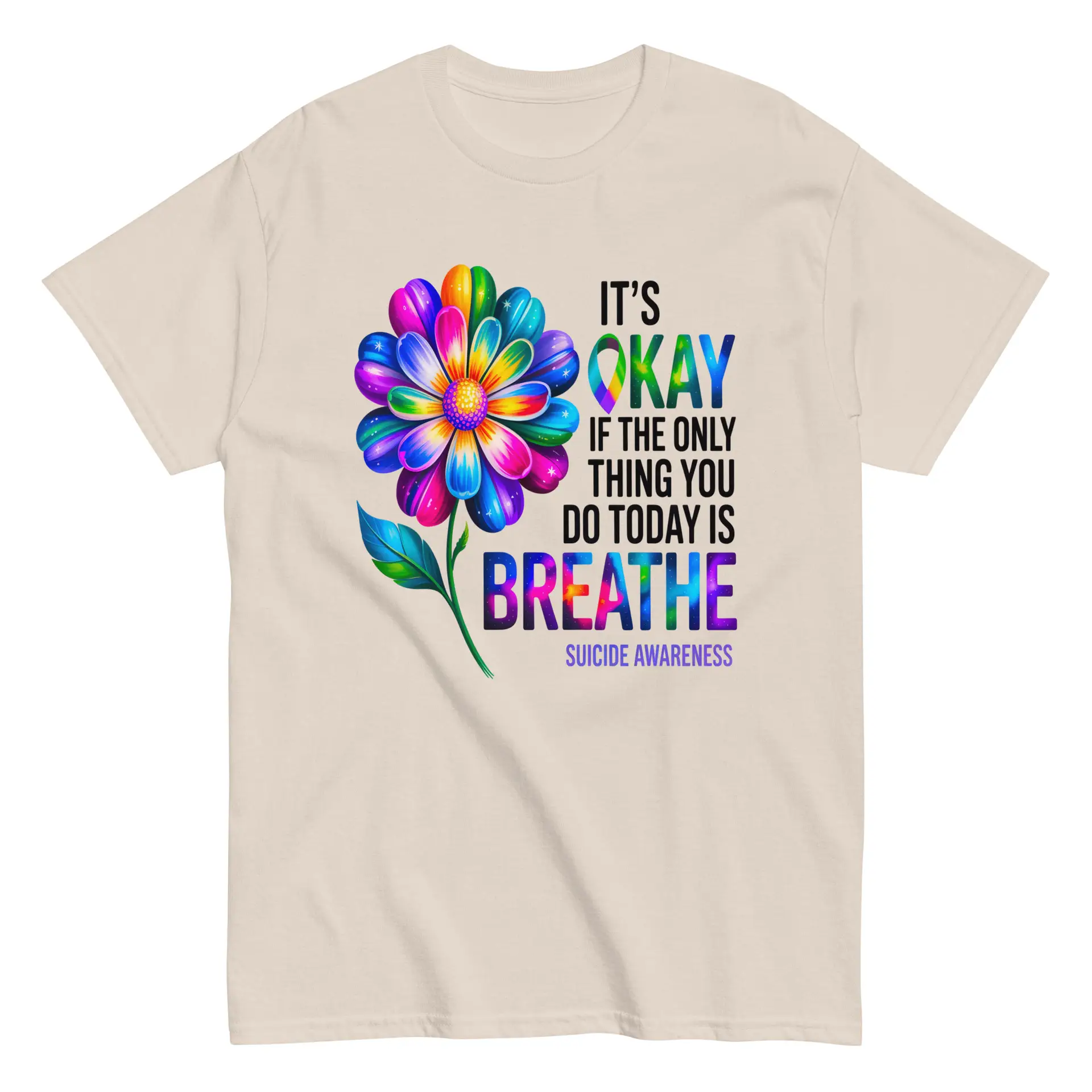 It's OK Breathe Unisex T-Shirt - Image 20