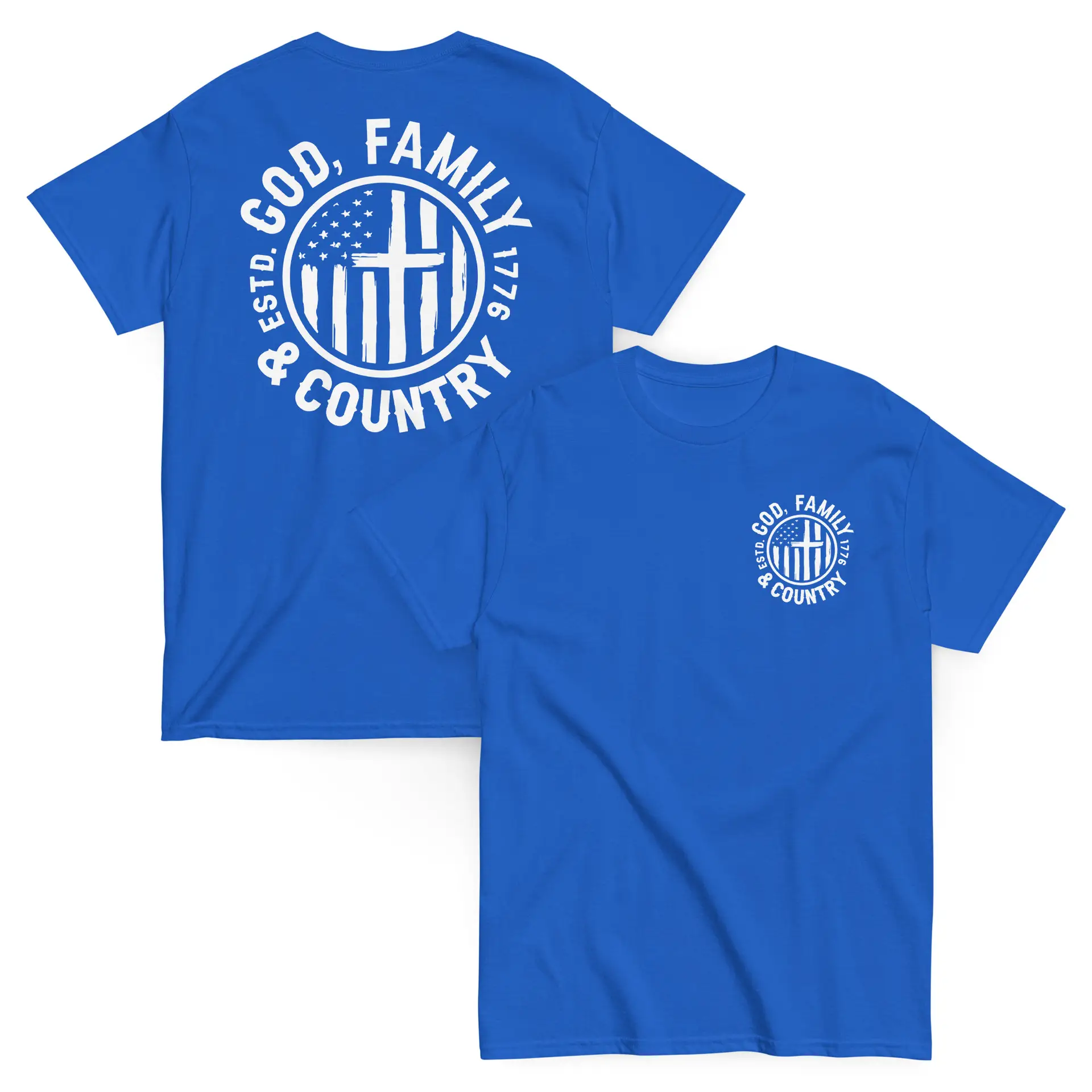 God Family Country Unisex T-Shirt (Double-Sided) - Image 18