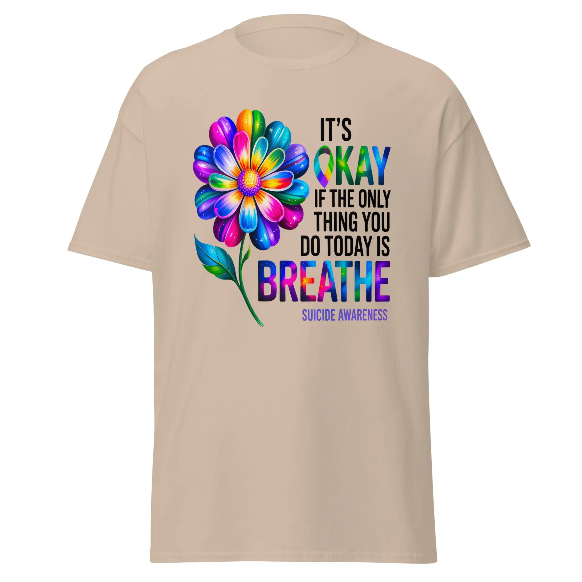 It's OK Breathe Unisex T-Shirt - Image 8