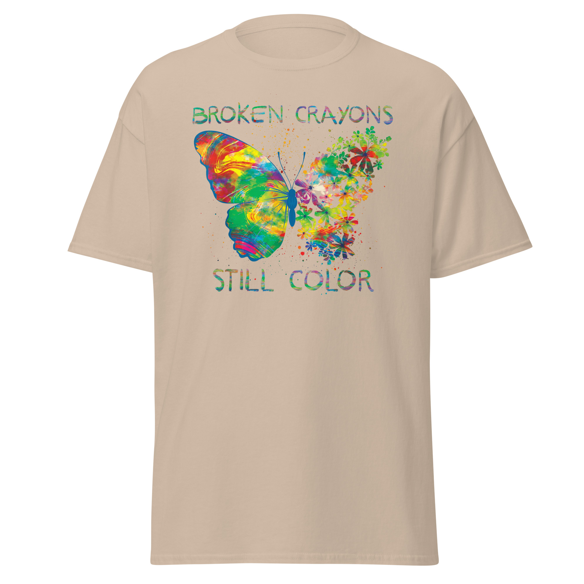 Broken Crayons Unisex T-Shirt - Image 4