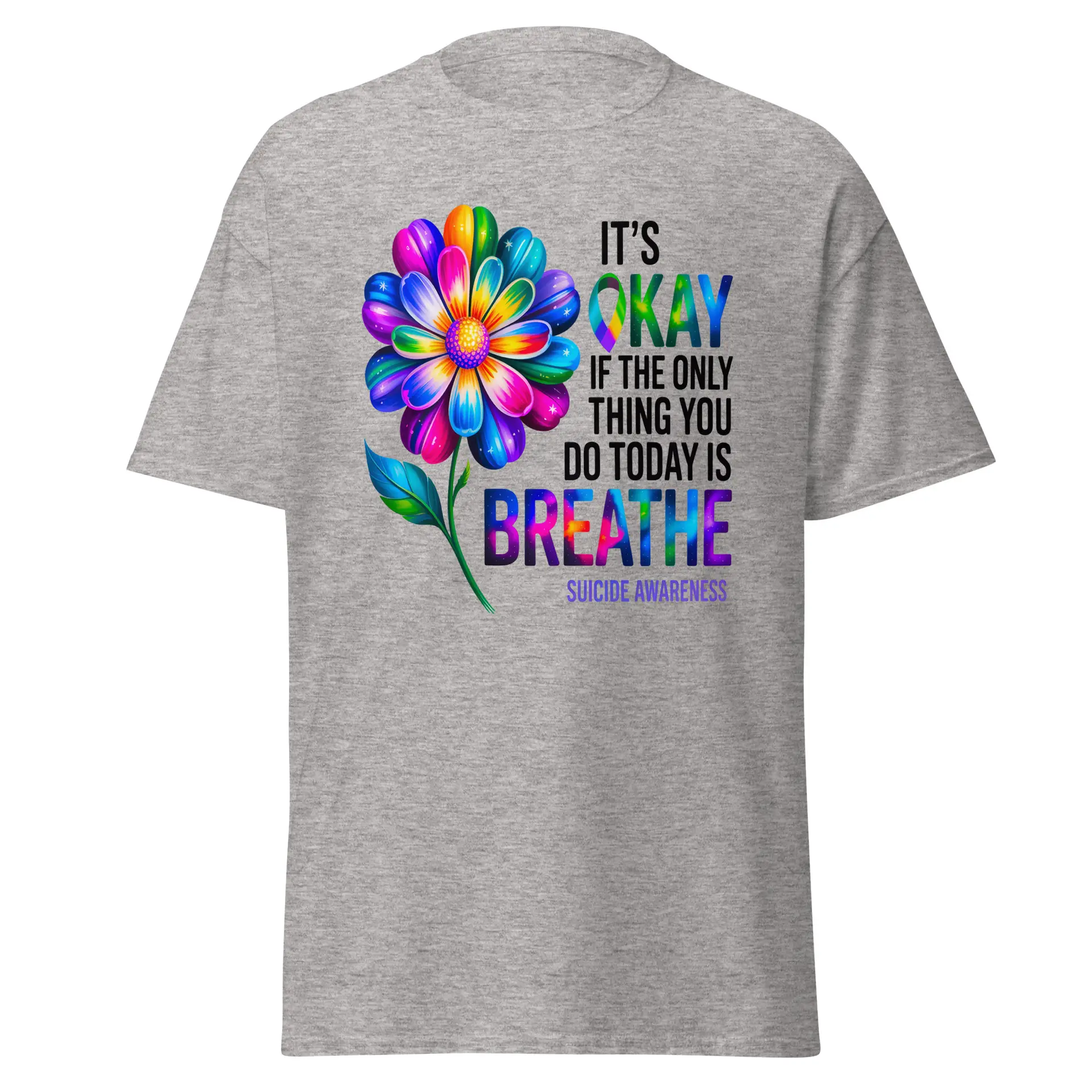 It's OK Breathe Unisex T-Shirt - Image 7