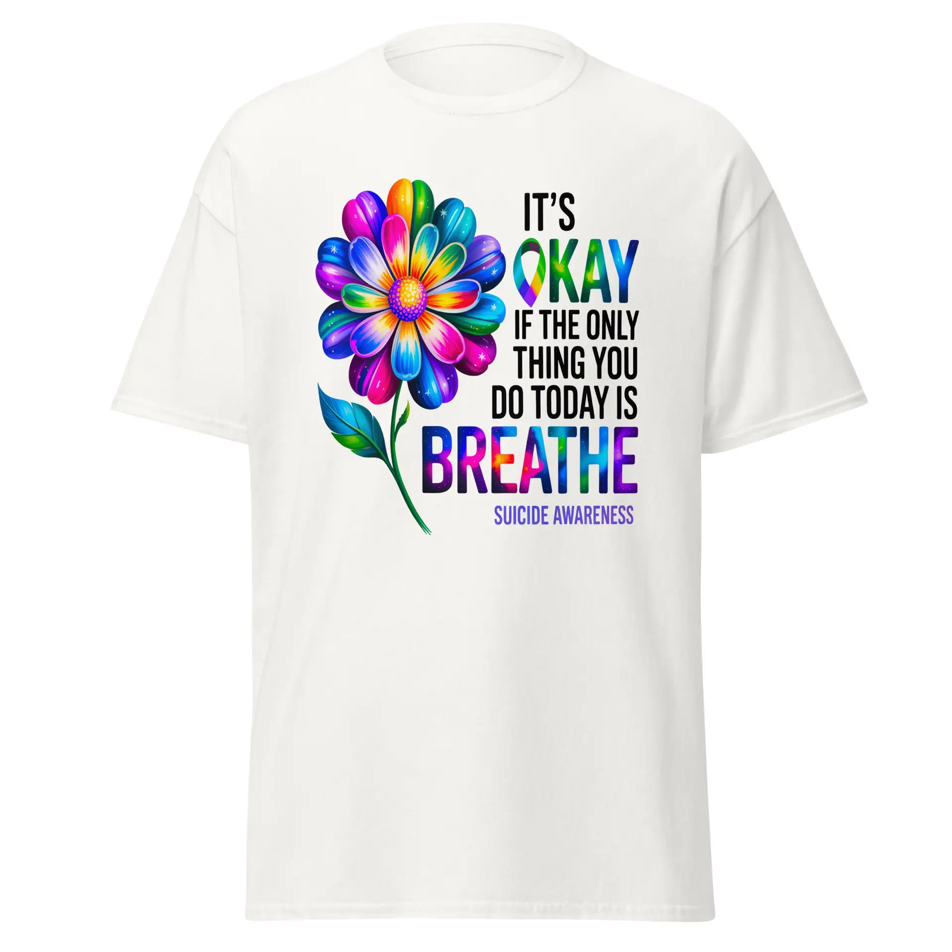 It's OK Breathe Unisex T-Shirt - Image 15