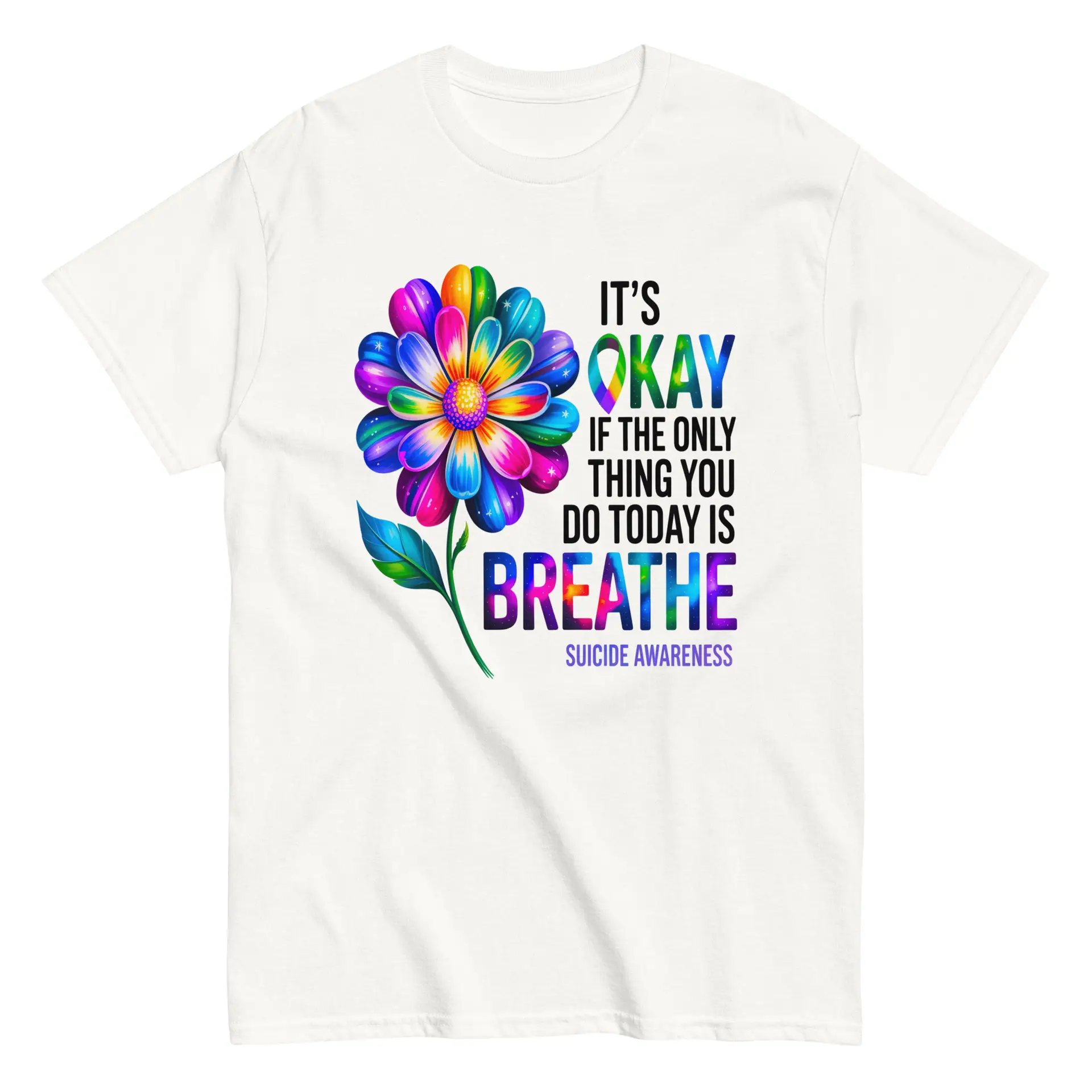 It's OK Breathe Unisex T-Shirt - Image 16