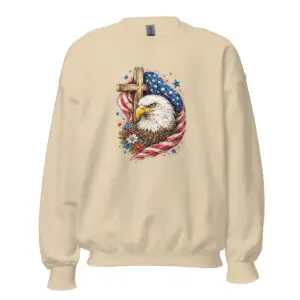 Eagle Cross Flag Unisex Sweatshirt