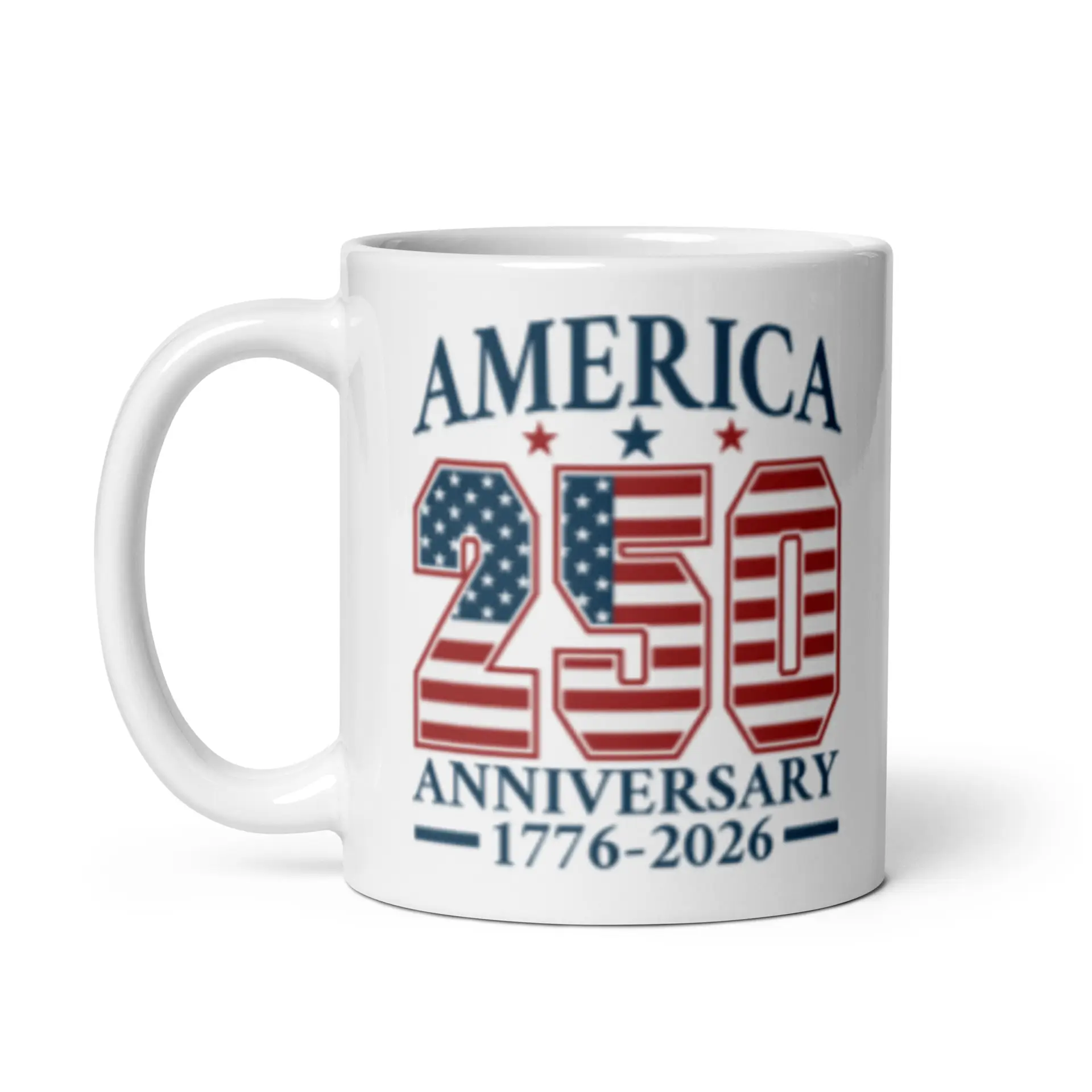 America 250 White Glossy Mug - Image 7