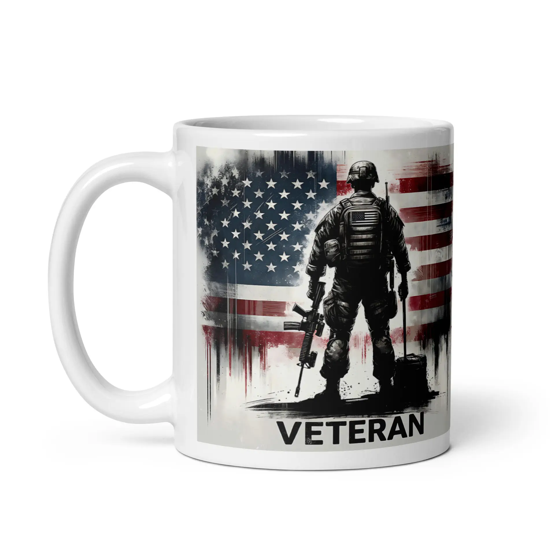 Veteran White Glossy Mug - Image 5