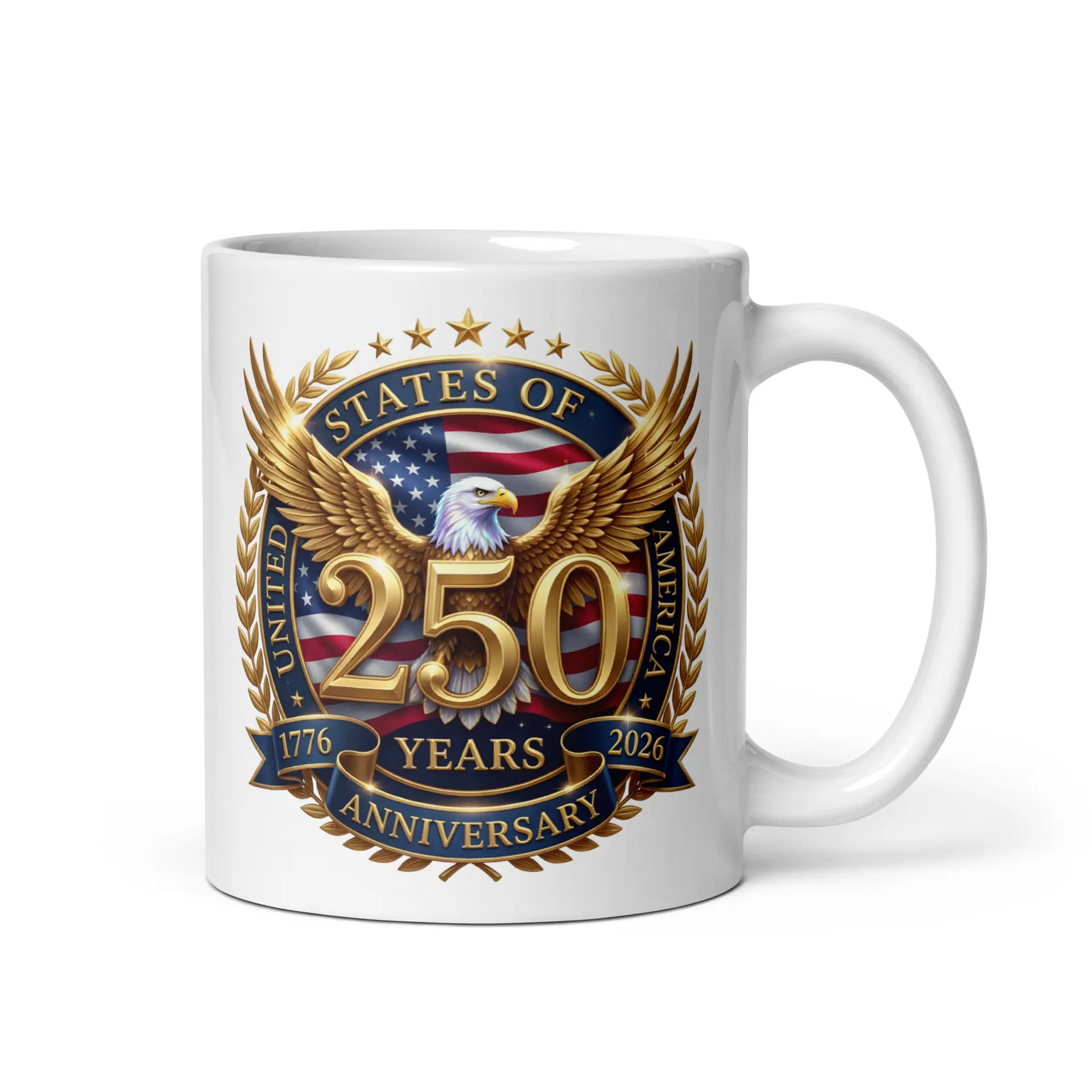 USA Seal 250 White Glossy Mug