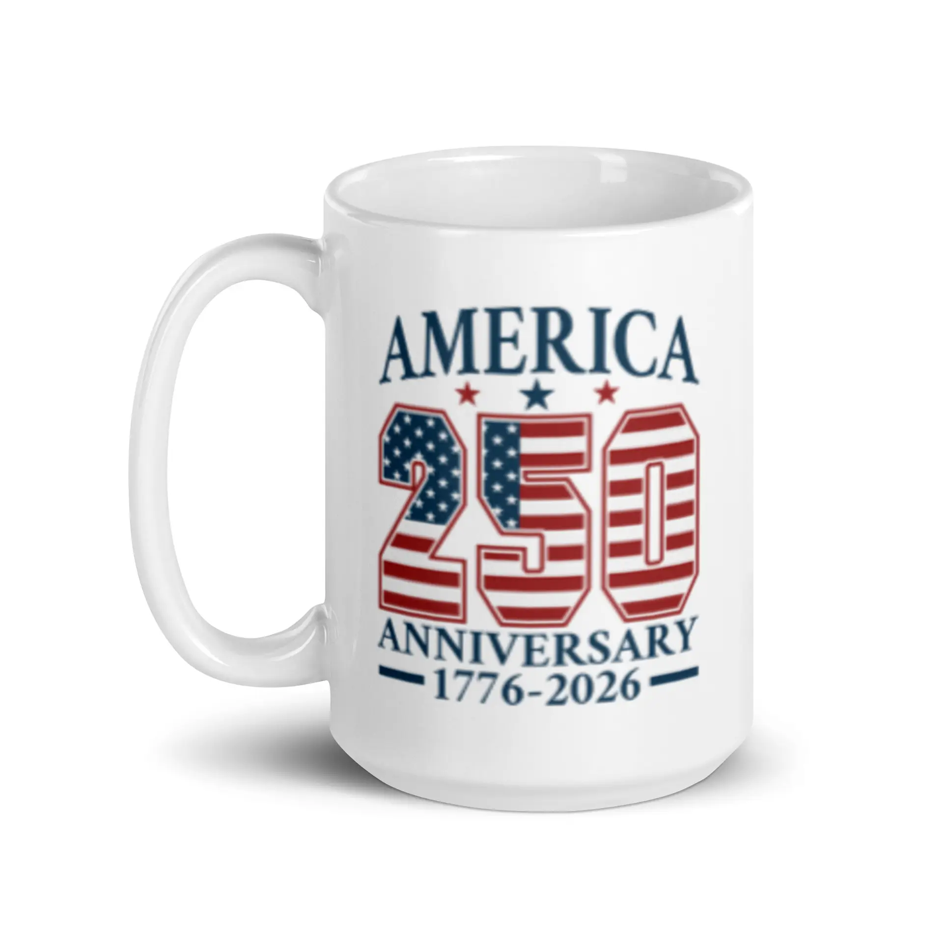 America 250 White Glossy Mug - Image 5