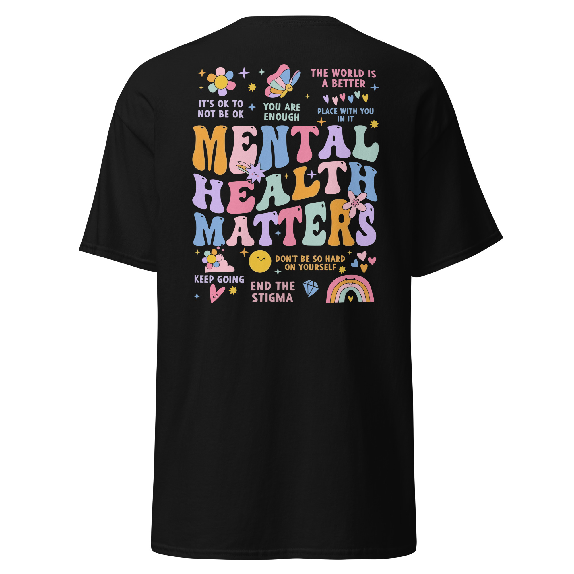 Mental Health Matters Unisex T-Shirt (Double-Sided) - Image 2