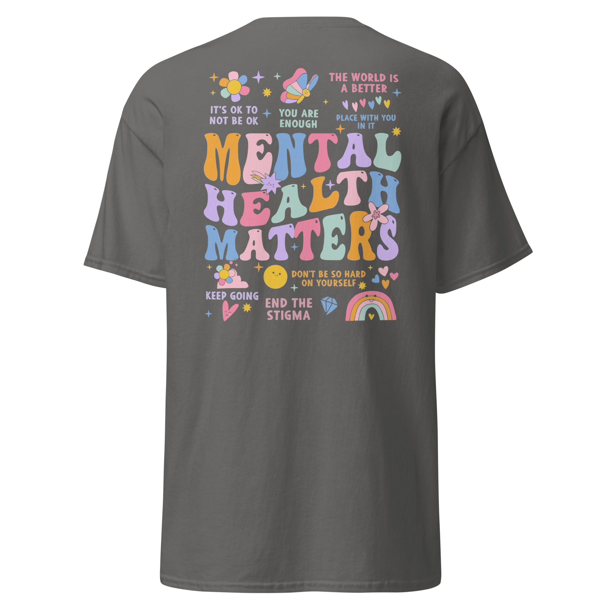 Mental Health Matters Unisex T-Shirt (Double-Sided) - Image 4