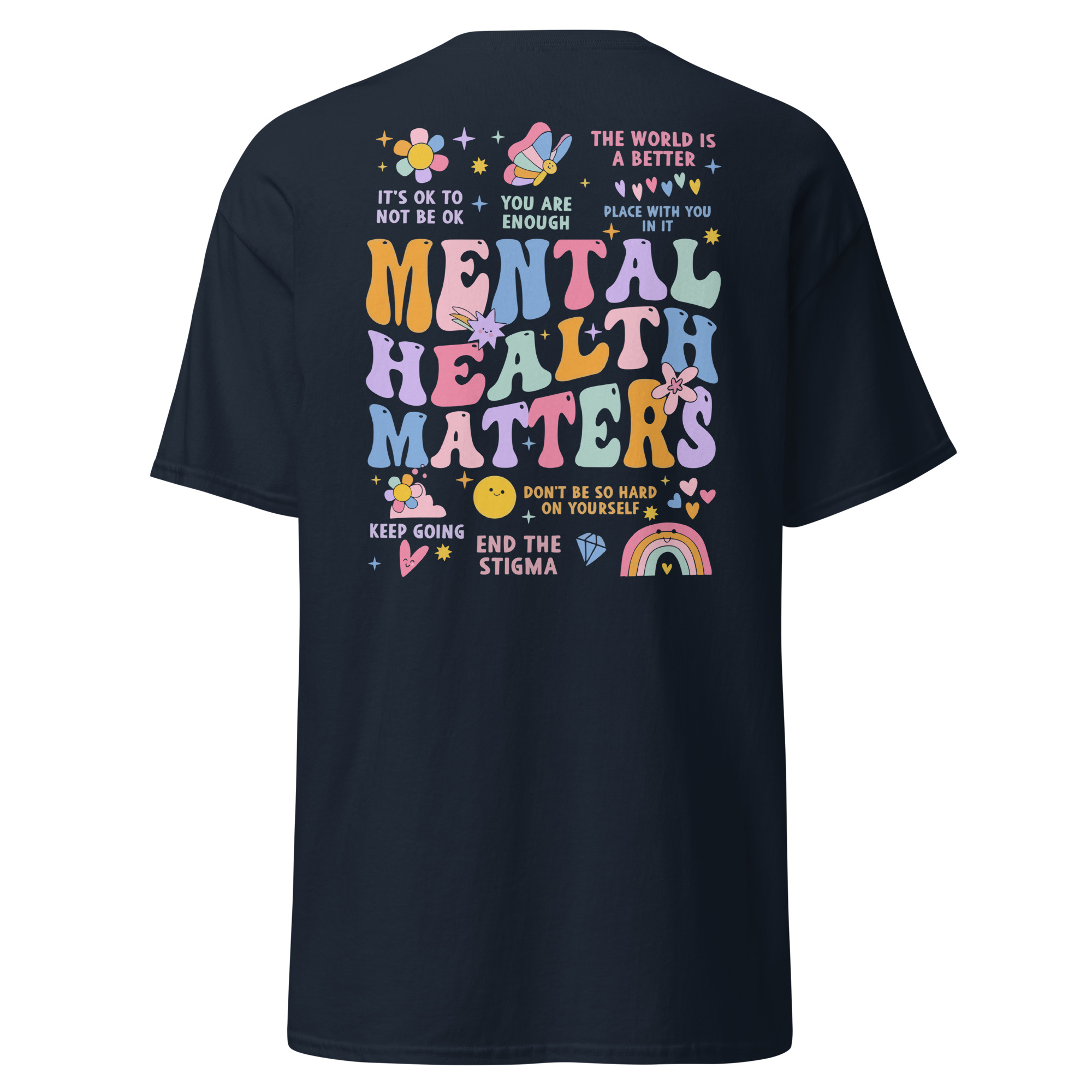 Mental Health Matters Unisex T-Shirt (Double-Sided) - Image 3